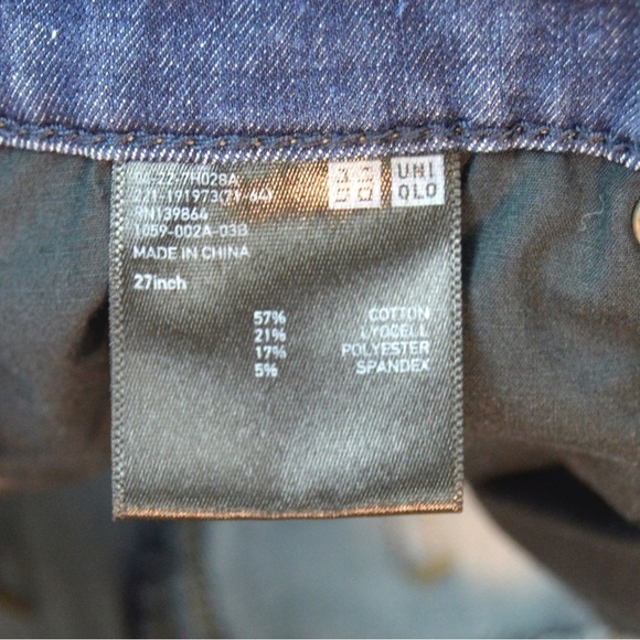 UNIQLO Skinny High‎ Rise Ultra Stretch Jeans, Medium Wash - Size 4 - Picture 4 of 7